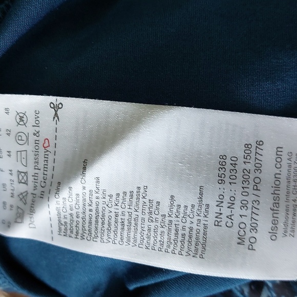 "OLSEN EUROPE" DRESS, SIZE M-L/12 - Picture 6 of 6